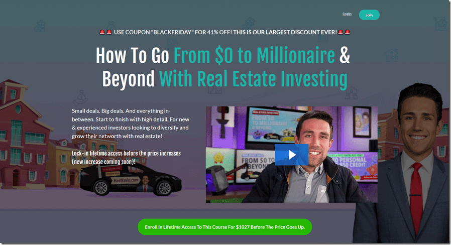 You are currently viewing Meet Kevin – Real Estate Investing From $0 to Millionaire & Beyond Download