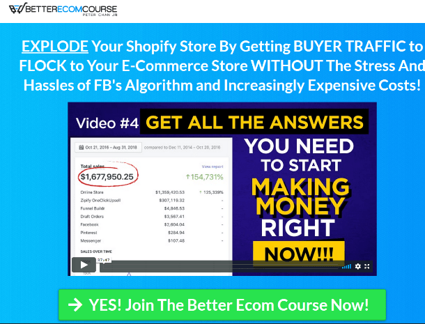 You are currently viewing [SUPER HOT SHARE] Peter Chan Jr – Better Ecom Course Download