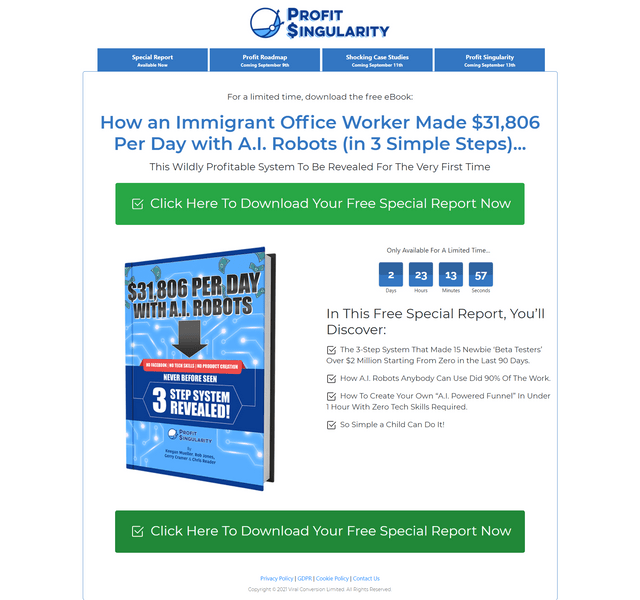 You are currently viewing Profit Singularity – Rob Jones, Gerry Cramer & Keegan – 3 Simple Step System Makes $31,806 per day Update 2 Free Download