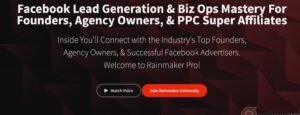 Read more about the article Rainmaker University – Facebook Ads For Lead Generation Download