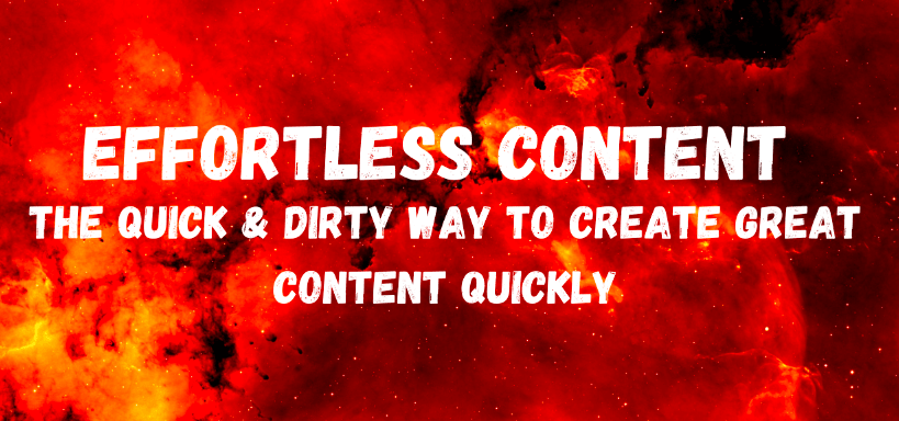 You are currently viewing Ryan Booth – Effortless Content – The Quick & Dirty Way To Create GREAT Content Quickly Download
