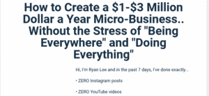 Read more about the article Ryan Lee – Micro-Business Workshop Download