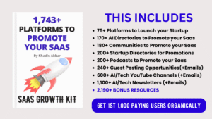 Read more about the article Saas Pedia – Saas Growth Kit 2024 [1,743+ Places to Promote your Startup] Download