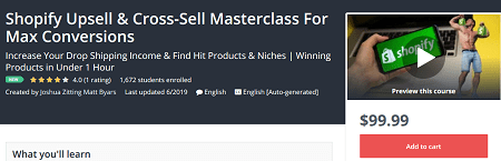 You are currently viewing [GET] Shopify Upsell & Cross-Sell Masterclass For Max Conversions Download