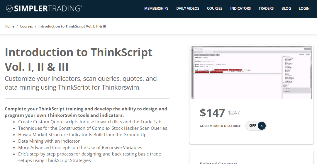 You are currently viewing [SUPER HOT SHARE] Simpler Trading – INTRODUCTION TO THINKSCRIPT VOL. I, II & III Download