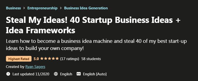 You are currently viewing Steal My Ideas! 40 Startup Business Ideas + Idea Frameworks Free Download