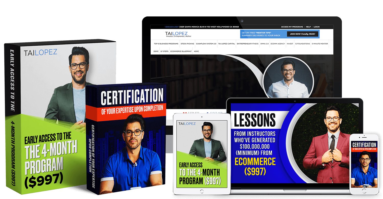 You are currently viewing [SUPER HOT SHARE] Tai Lopez – Ecommerce Specialist Certification Download