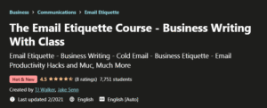 Read more about the article The Email Etiquette Course – Business Writing With Class Free Download