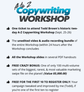 Read more about the article Todd Brown – A-Z Copywriting Workshop Download