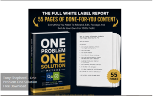 Read more about the article Tony Shepherd – One Problem One Solution Free Download