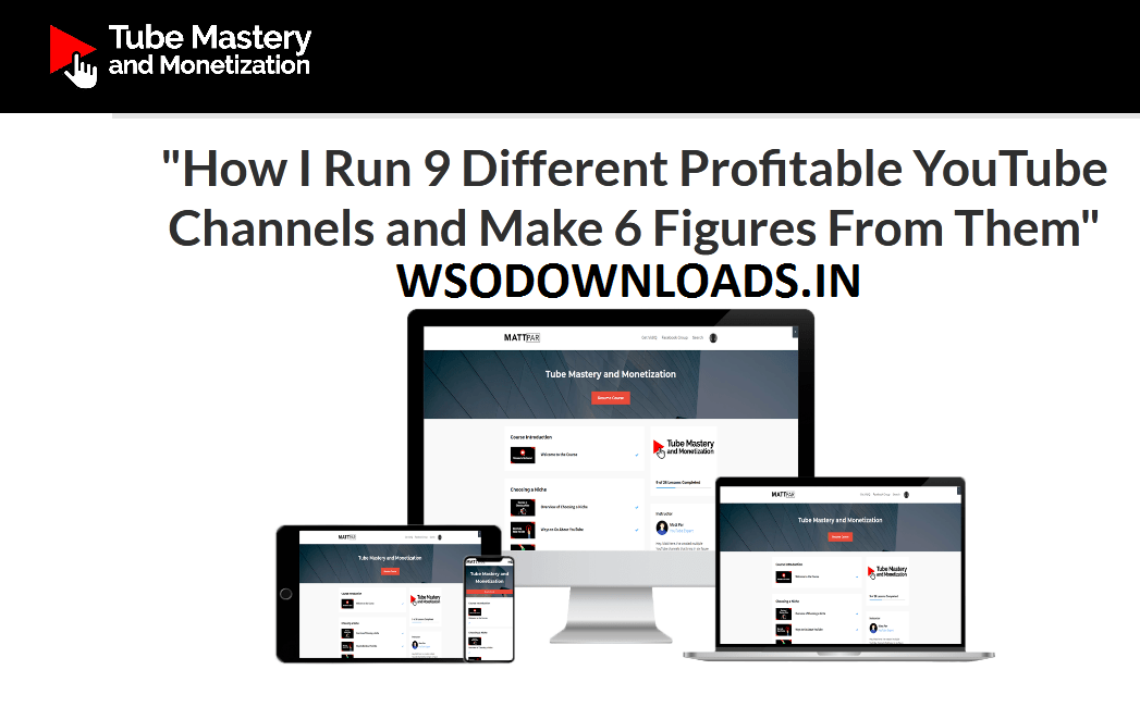 You are currently viewing [SUPER HOT SHARE] Tube Mastery and Monetization – How I Run 9 Different Profitable YouTube Channels and Make 6 Figures From Them Download