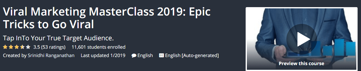 You are currently viewing [GET] Viral Marketing MasterClass 2019: Epic Tricks to Go Viral Download
