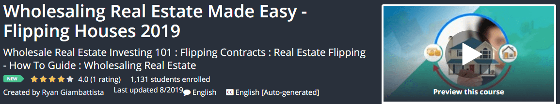 You are currently viewing [GET] Wholesaling Real Estate Made Easy – Flipping Houses 2019 Download