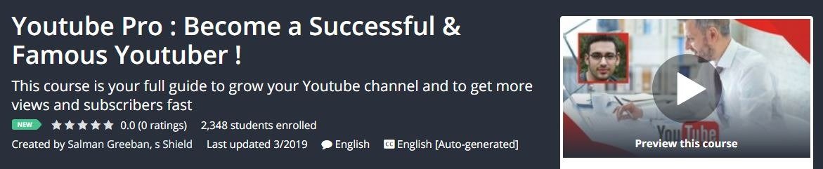 You are currently viewing [GET] Youtube Pro : Become a Successful and Famous Youtuber! Download