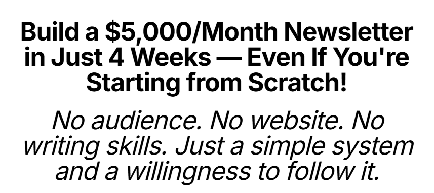 You are currently viewing The $5K/Month Newsletter Coaching Program by Duston McGroarty