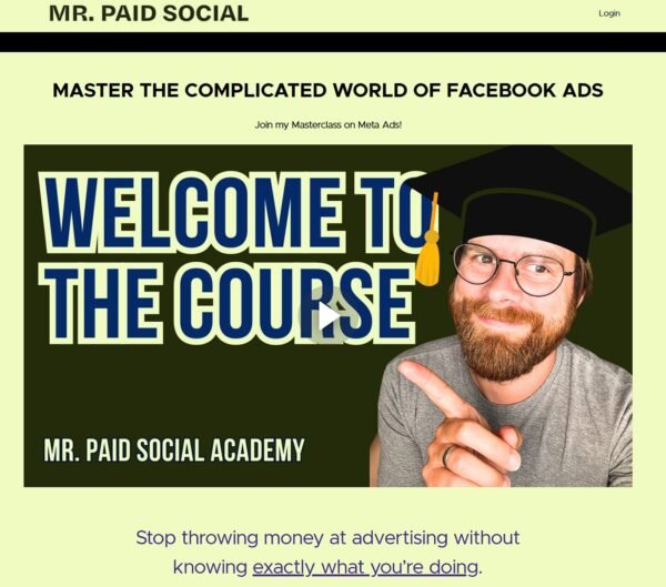 You are currently viewing Mr Paid Ads – Media Buying ADS Masterclass